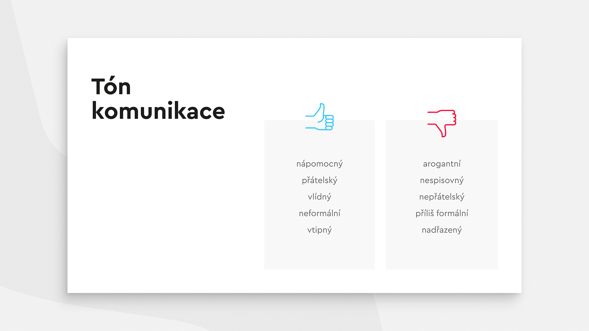 Tón komunikace